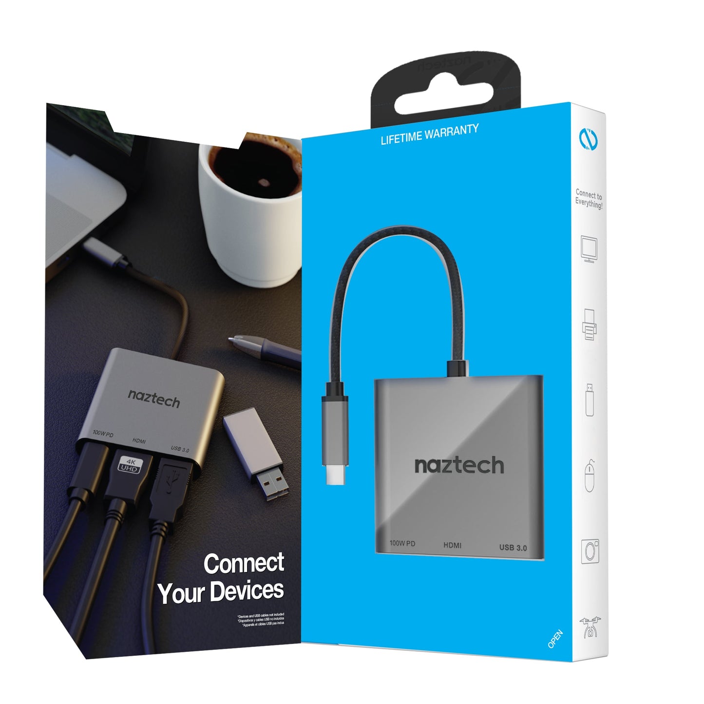 Naztech MaxDrive 3100W Portable USB-C Hub