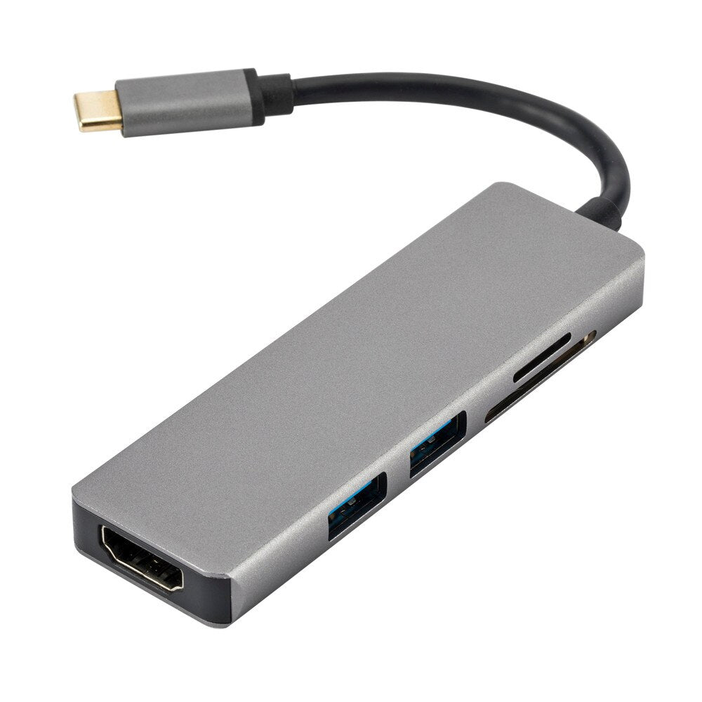 Type-C USB3.0 Hub With 4K HDMI SD/TF Card Port Hub