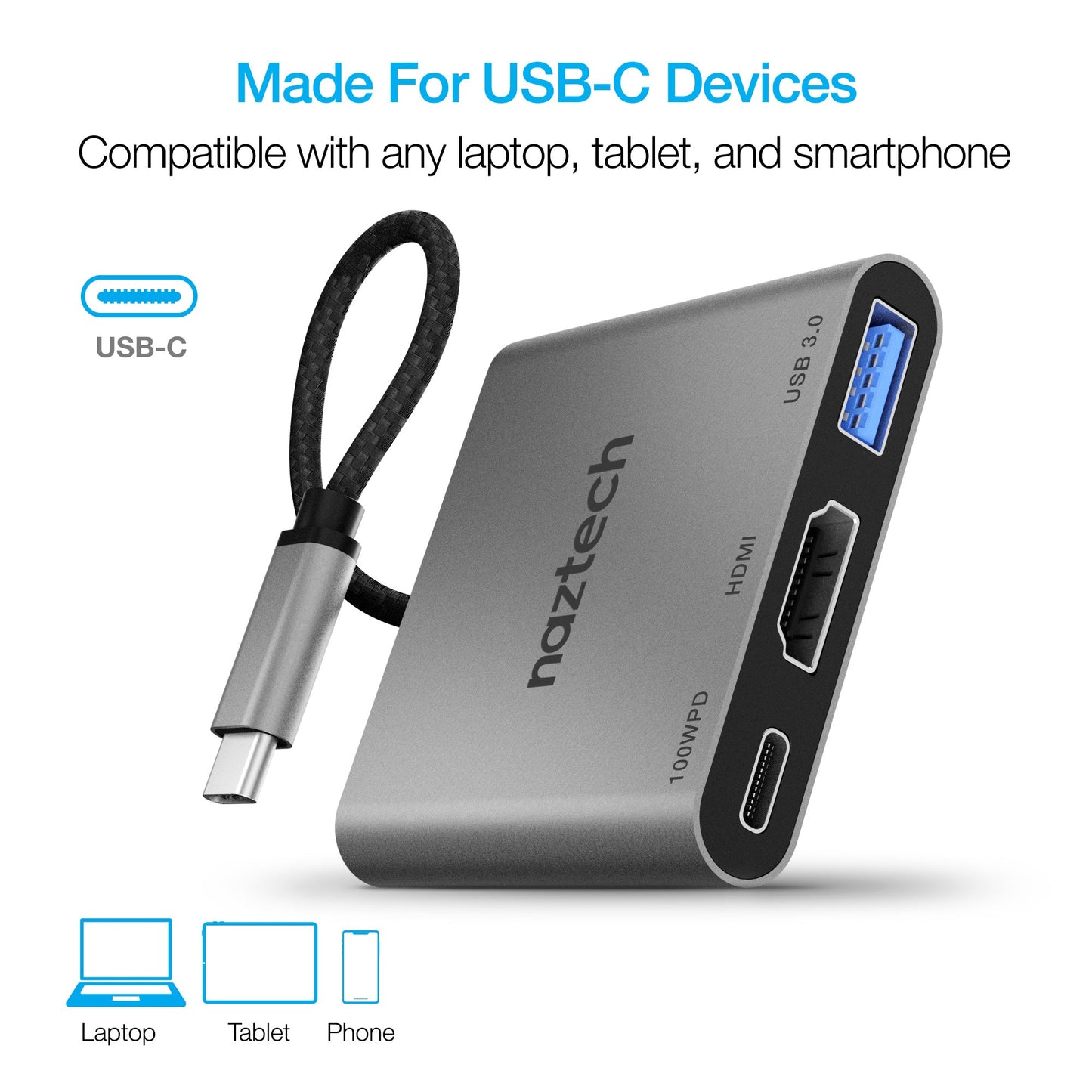 Naztech MaxDrive 3100W Portable USB-C Hub