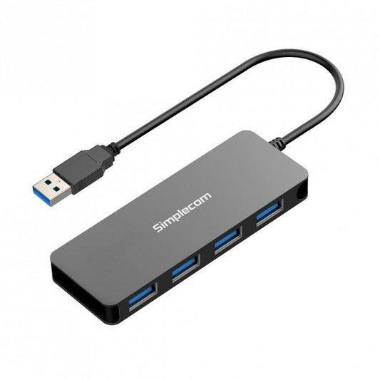 Simplecom CH319 Ultra Slim Aluminum 4-Port USB 3.0 Hub for PC and Mac