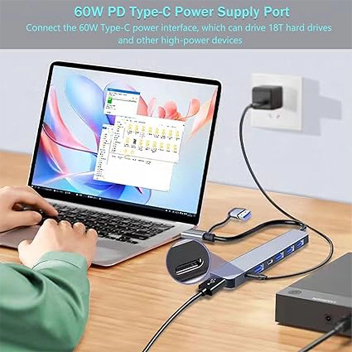 Type-C 7-in-1 Docking Station