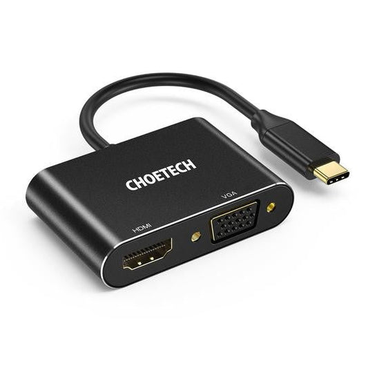 Choetech HUB-M17 USB-C to HDMI and VGA Adapter