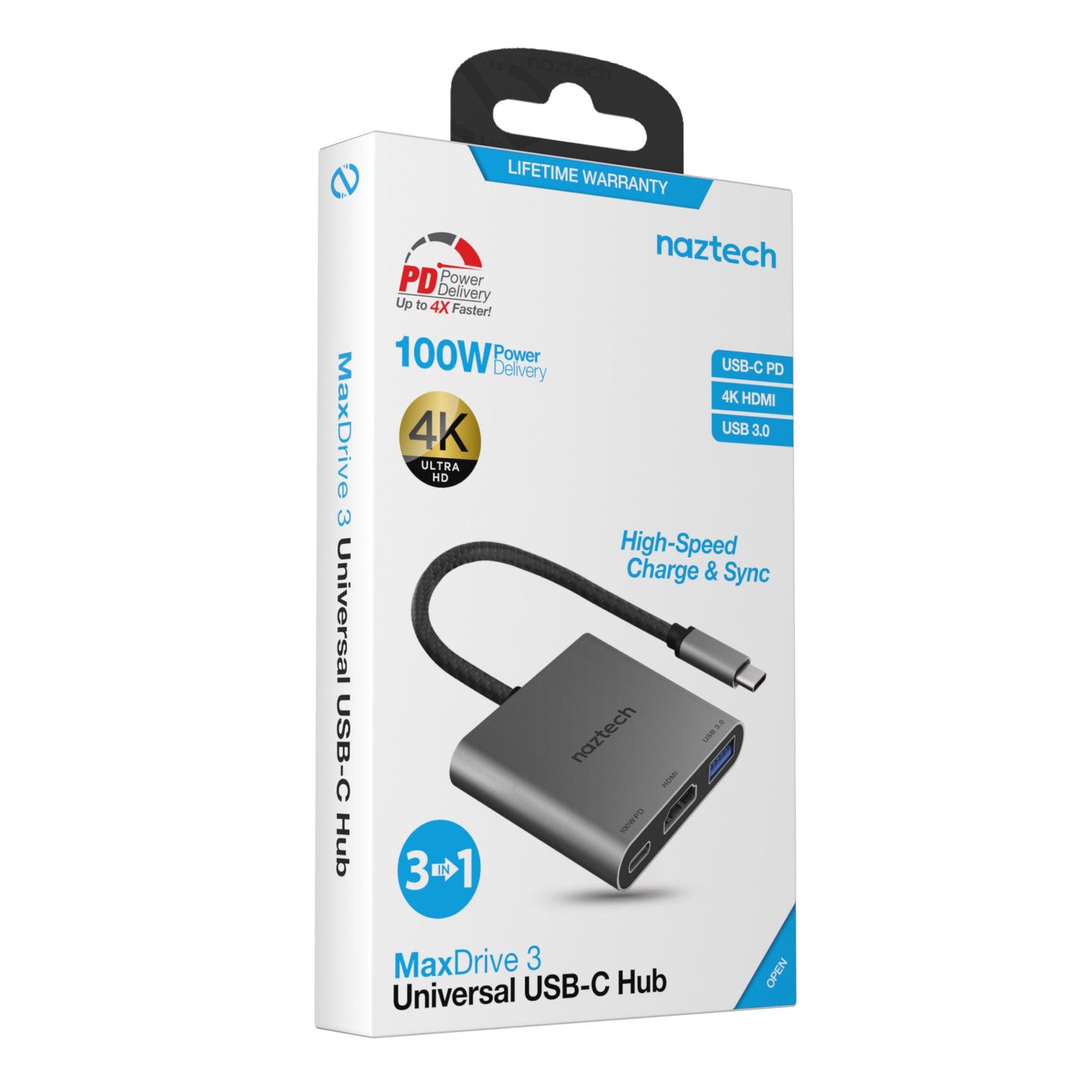 Naztech MaxDrive 3100W Portable USB-C Hub